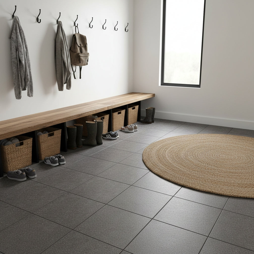 LTR6101 - Obsidian Gritn| 60x60 Vitrified Ceramic Tiles Rustic