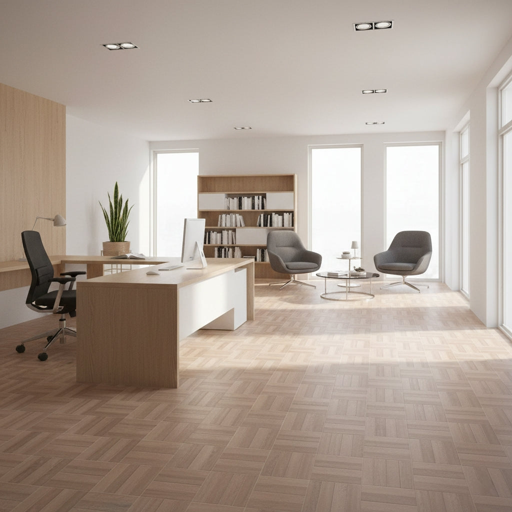 HMW405 - Heritage Oak Parquet | 40x40 Premium Ceramic Tiles Rustic