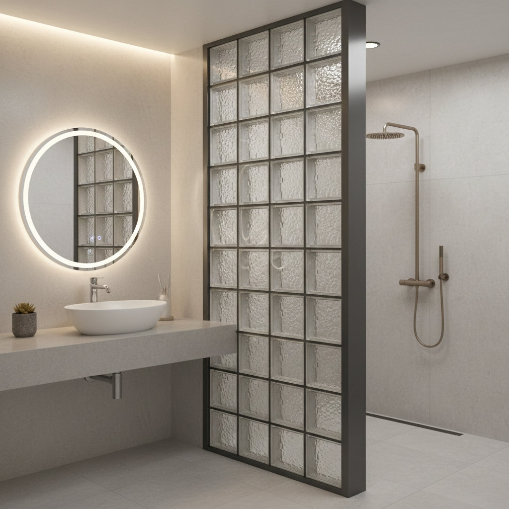 Glass Block - Water Bubble 190x190x80mm