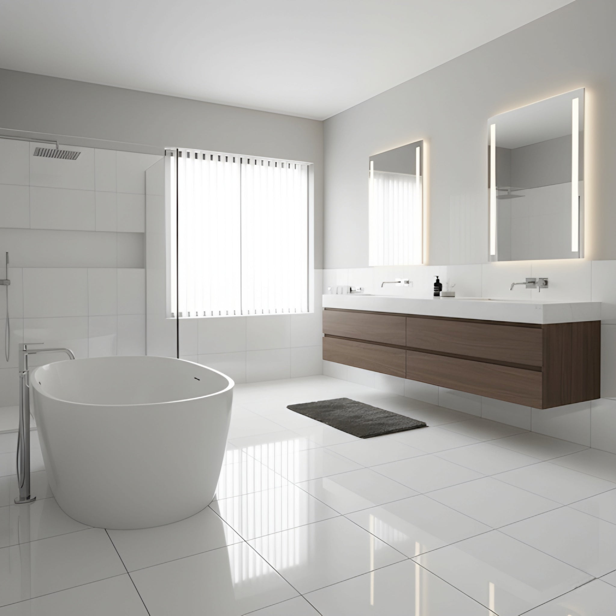 HPD6000 Arctic Glossy White | 60x60 Polished Porcelain Wall & Floor Tile