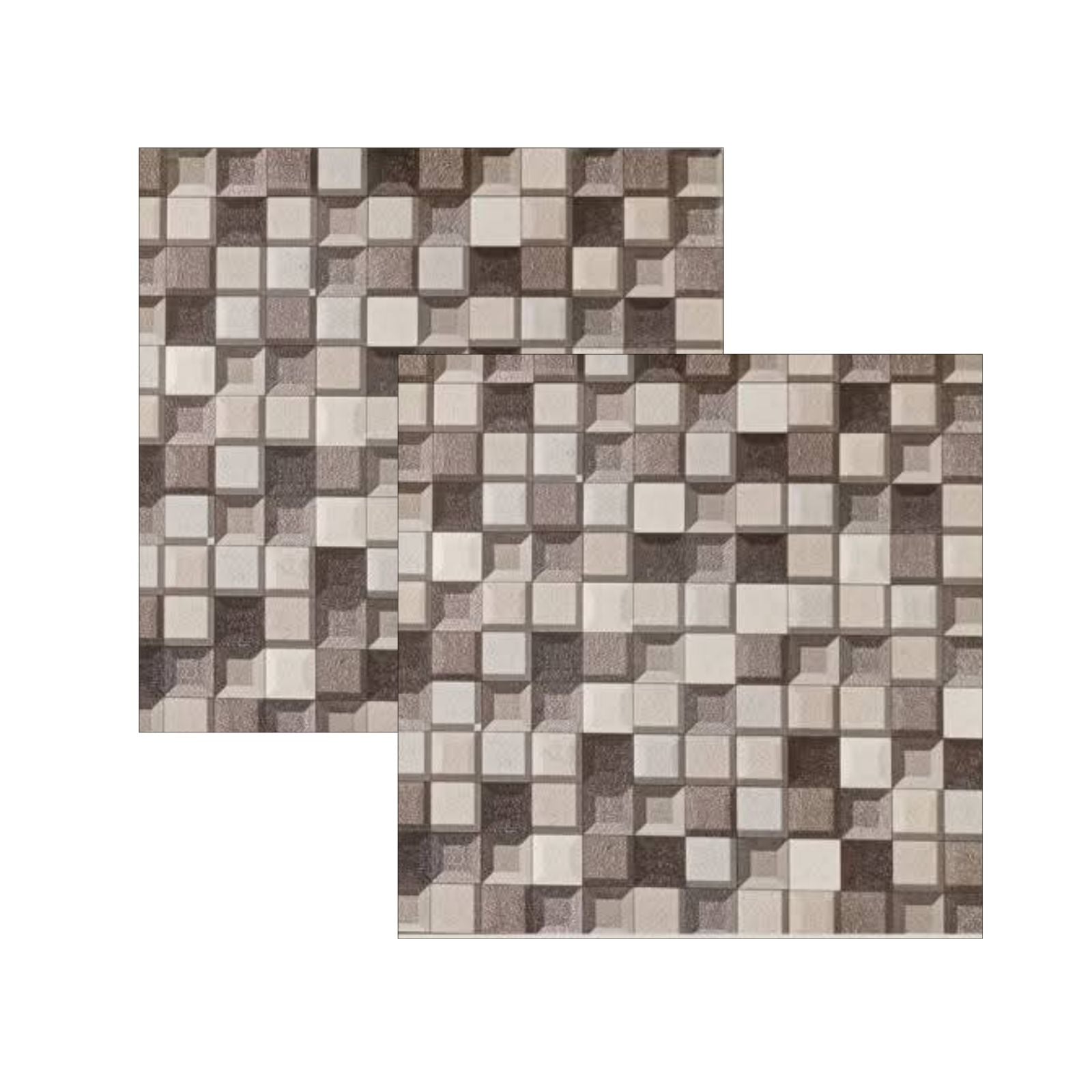 HMD5416 3D Geo-Mosaic | 40x40 Premium Ceramic Tiles Matte Textured 3D