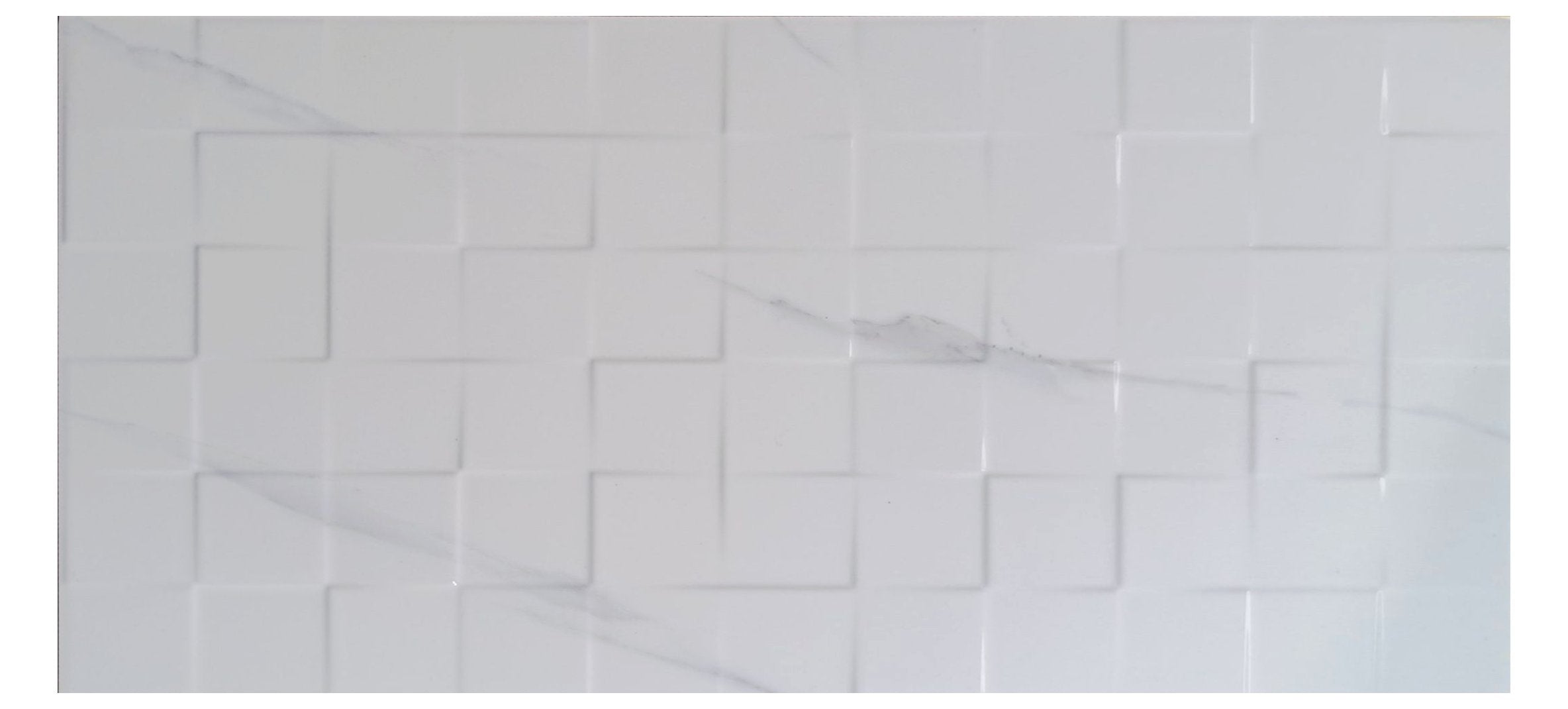 HY36113 Carrara Weave | 30x60 Premium Ceramic Wall Tile Textured Glossy