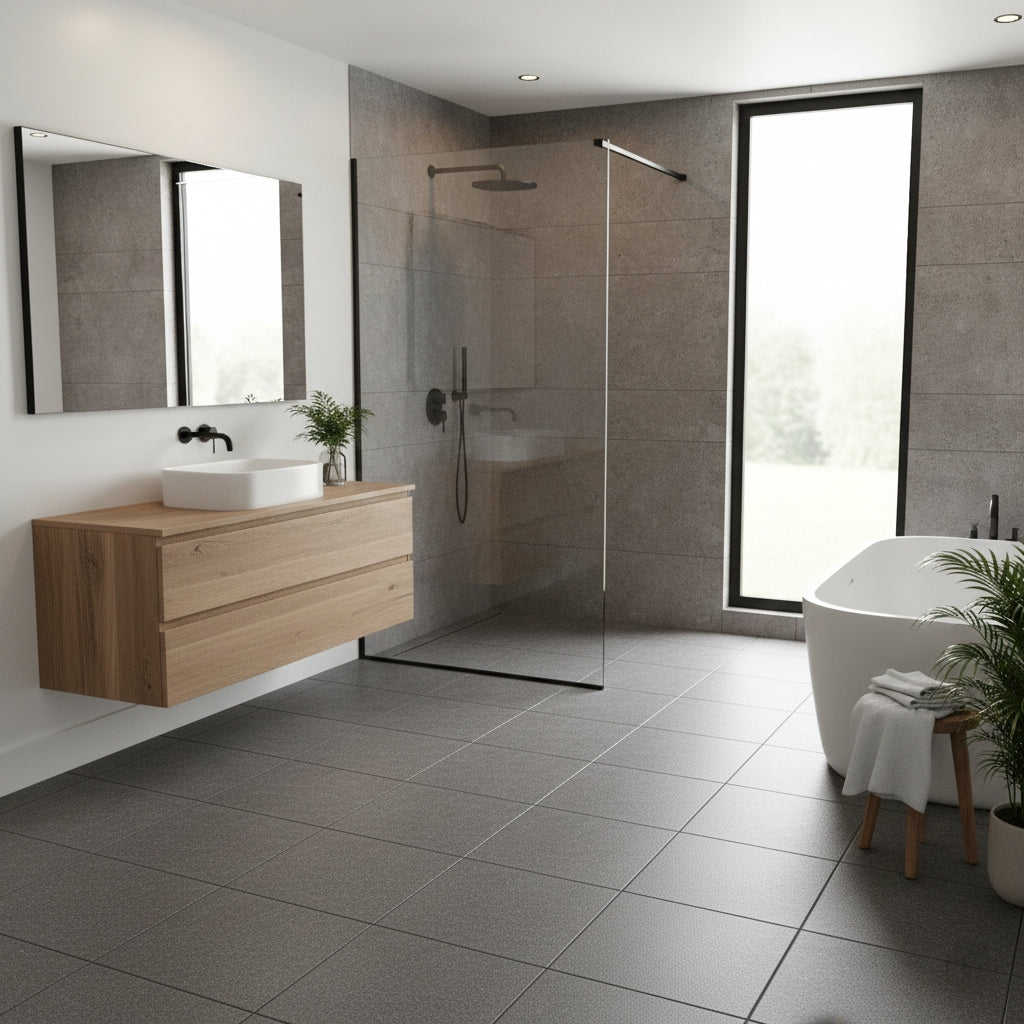 LTR6101 - Obsidian Gritn| 60x60 Vitrified Ceramic Tiles Rustic