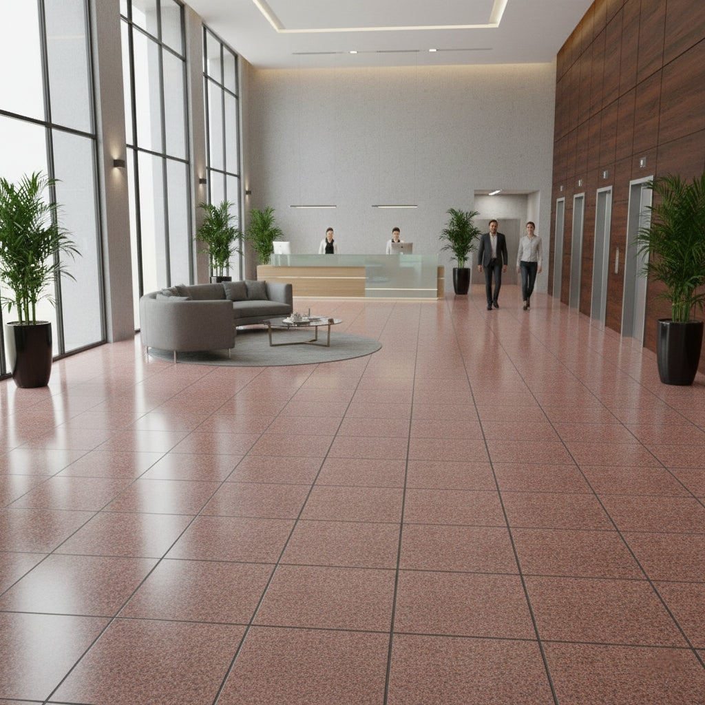 HSD616 Crimson Granite | 60x60 Heavy-Duty Porcelain Tile Glossy