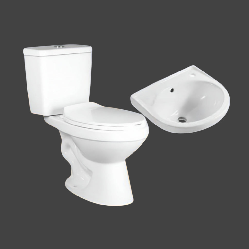 2-piece Toilet w/ Wall Basin Package - SH-8360