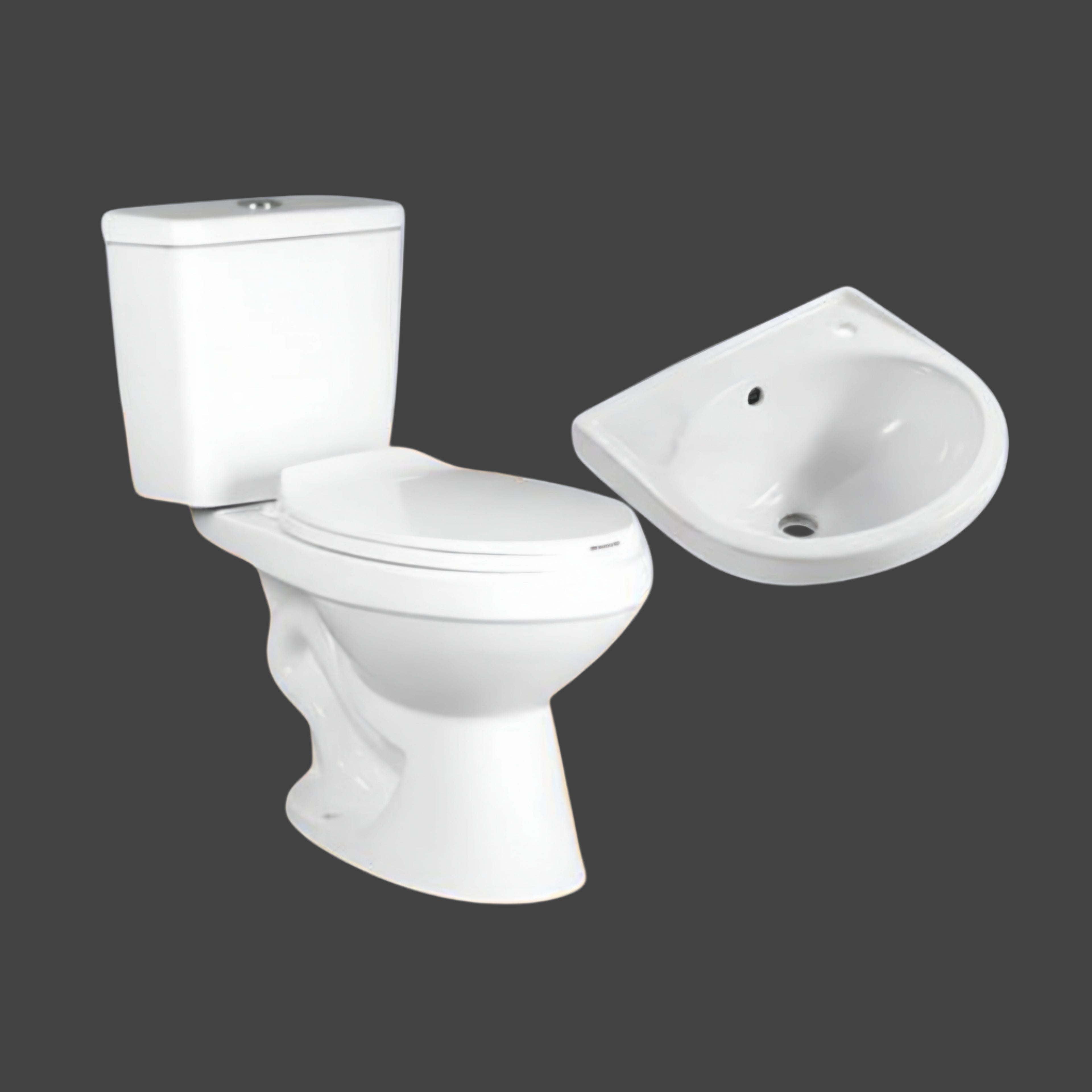 2-piece Toilet w/ Wall Basin Package - SH-8360
