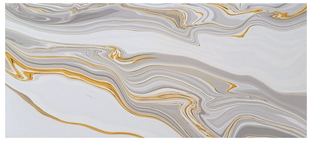 3606/T Liquid Gold Marble Swirl | 30x60 Premium Ceramic Tile Glossy (Wall/Steps)