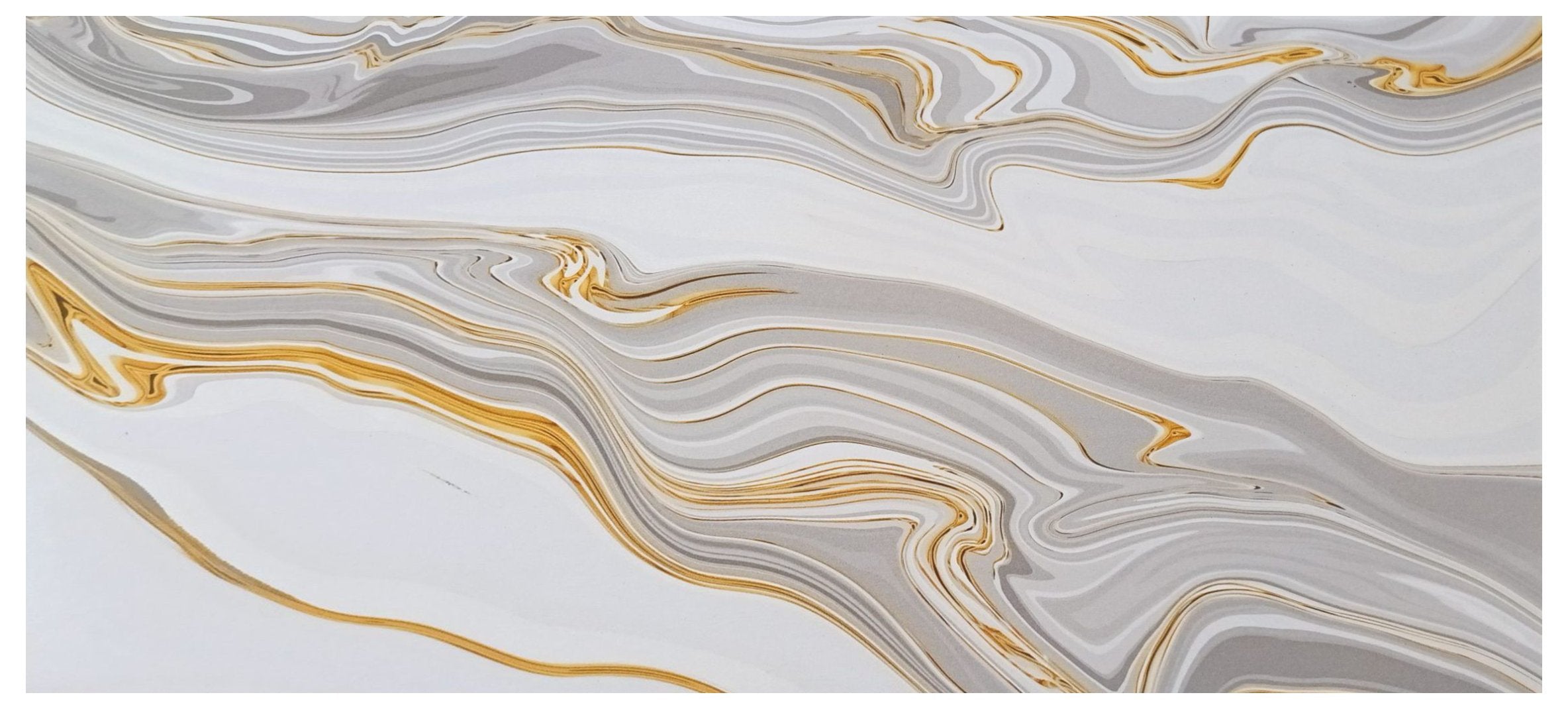3606/T Liquid Gold Marble Swirl | 30x60 Premium Ceramic Tile Glossy (Wall/Steps)
