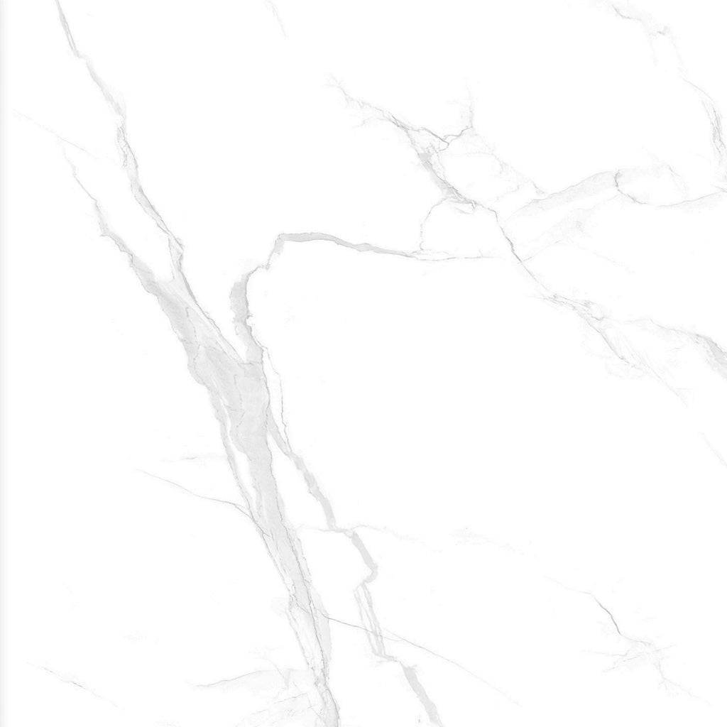 BMD65001 Statuario Elite White Marble | 60x60 Vitrified Ceramic Tiles Glossy