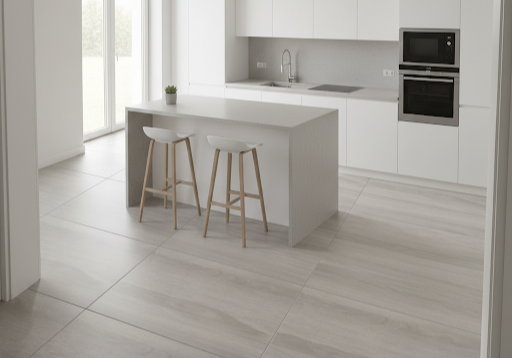 HDW6602 Ash Wood-Grain Tile | 60x60 Porcelain Tiles Glossy