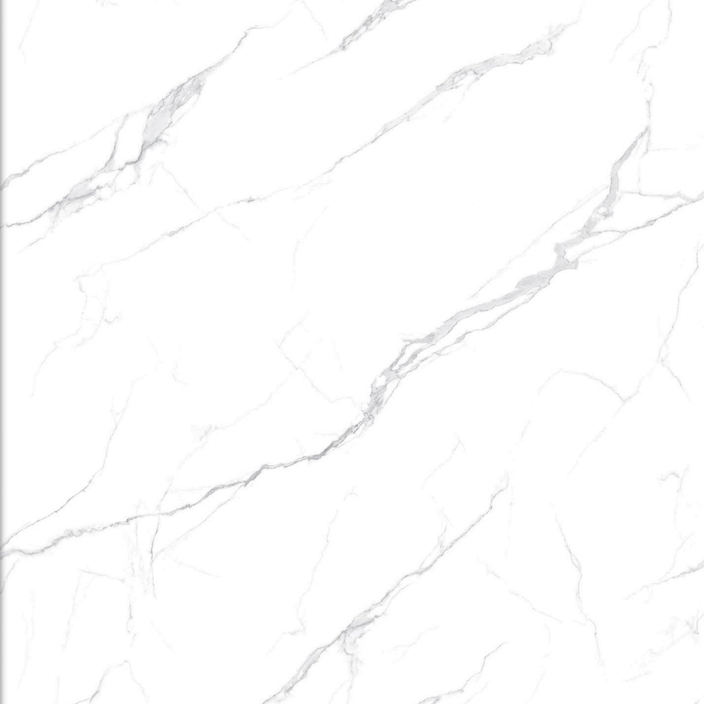 BMD65002 Arctic White Marble-Effect | 60x60 Vitrified Ceramic Tiles Glossy