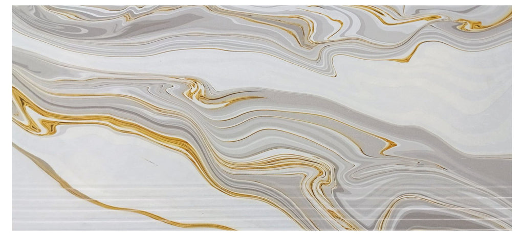 3606/T Liquid Gold Marble Swirl | 30x60 Premium Ceramic Tile Glossy (Wall/Steps)